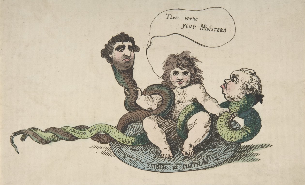 The Infant Hercules, February 3, 1784 by Thomas Rowlandson