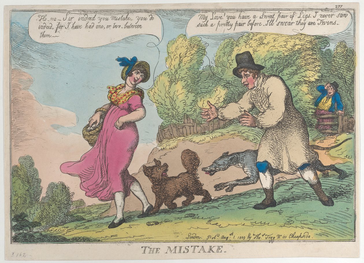 The Mistake, August 1, 1809 by Thomas Rowlandson