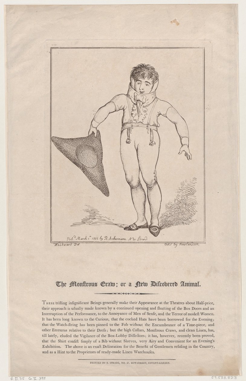 The Monstrous Craw, or a New-Discovered Animal, March 1, 1802 by Thomas Rowlandson