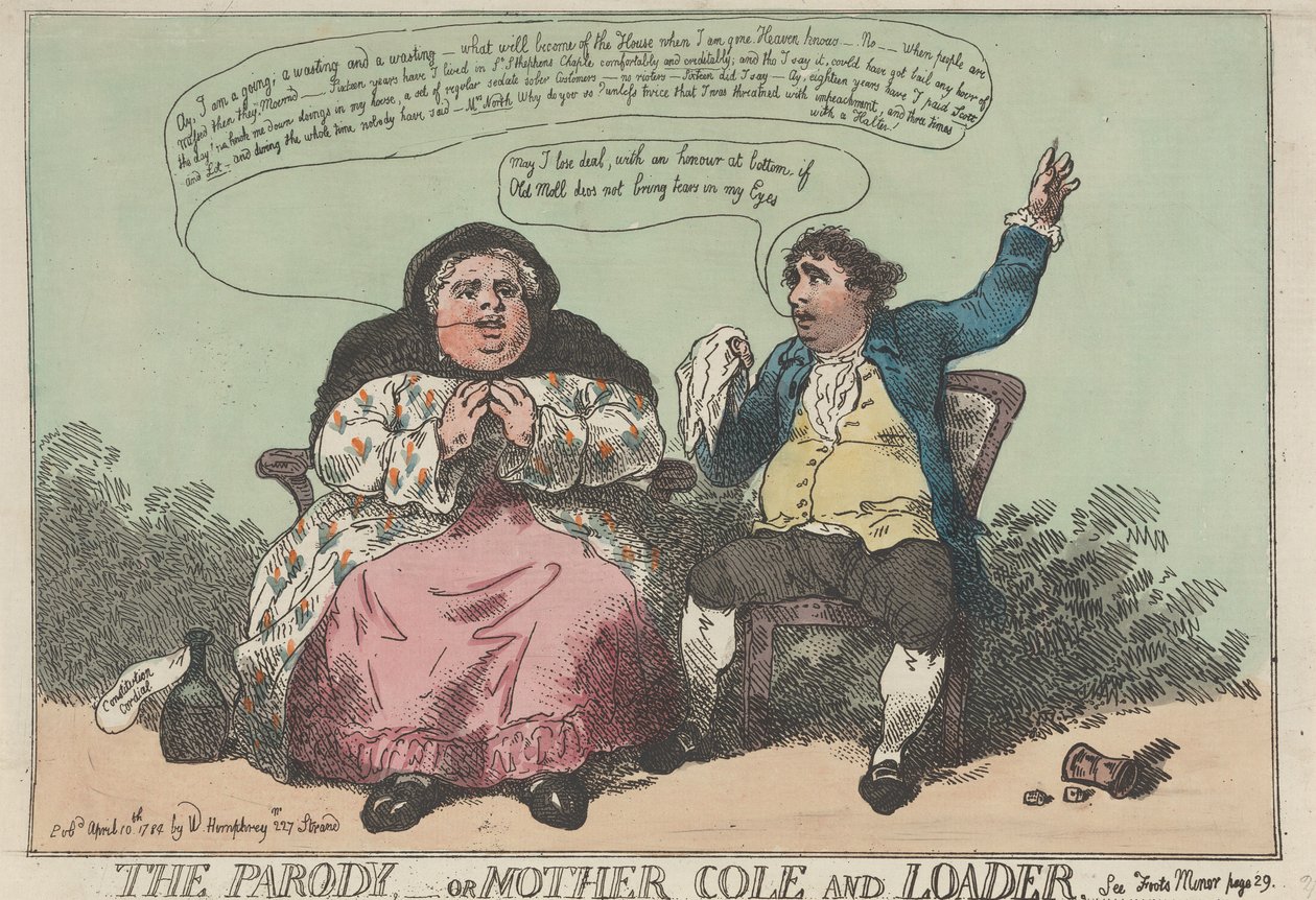 The Parody, or Mother Cole and Leader by Thomas Rowlandson