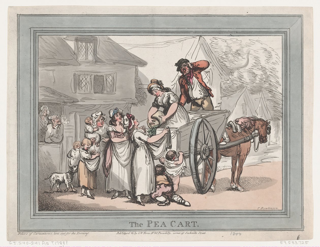 The Pea Cart, April 16, 1788 by Thomas Rowlandson