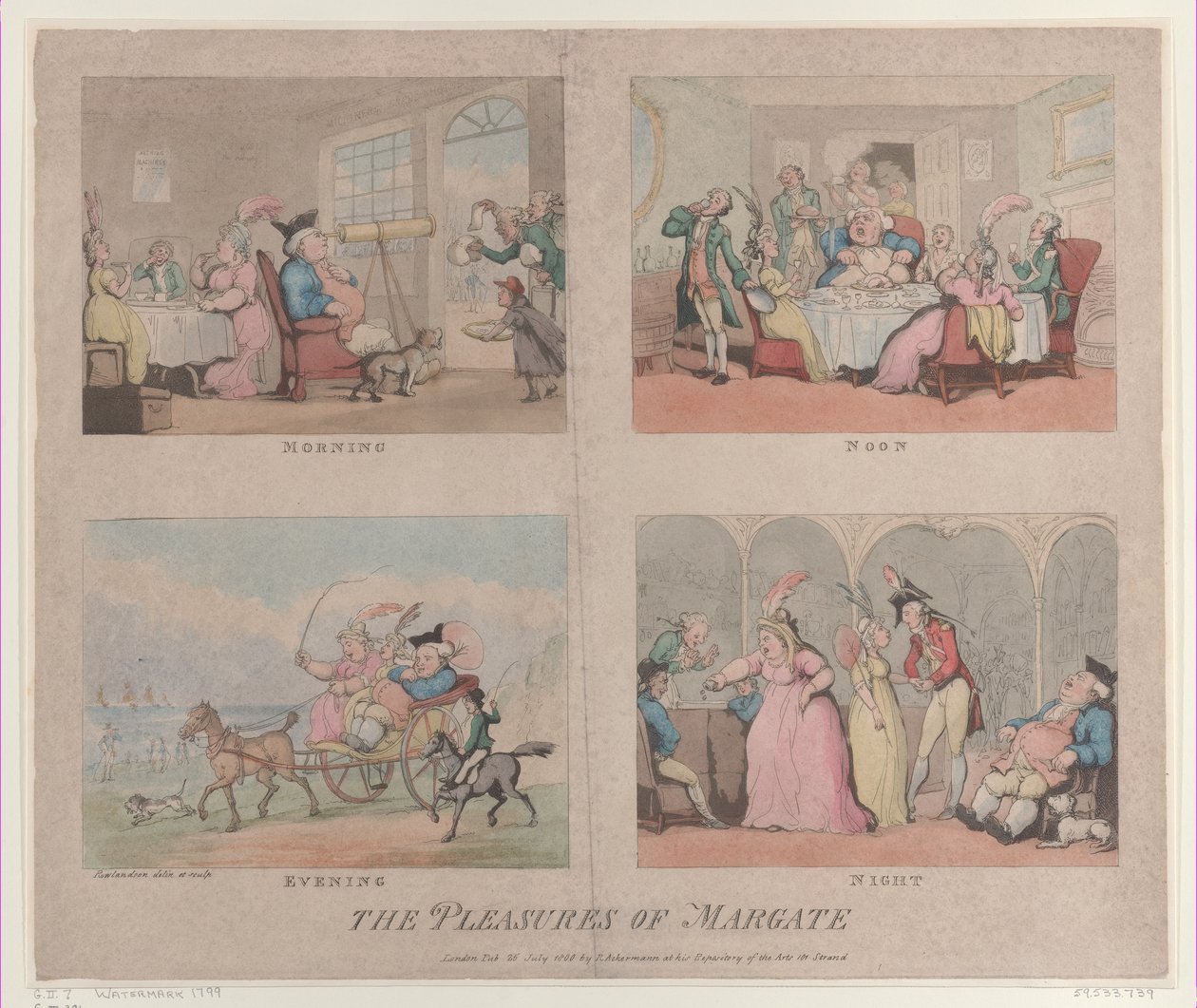 The Pleasures of Margate, July 25, 1800 by Thomas Rowlandson