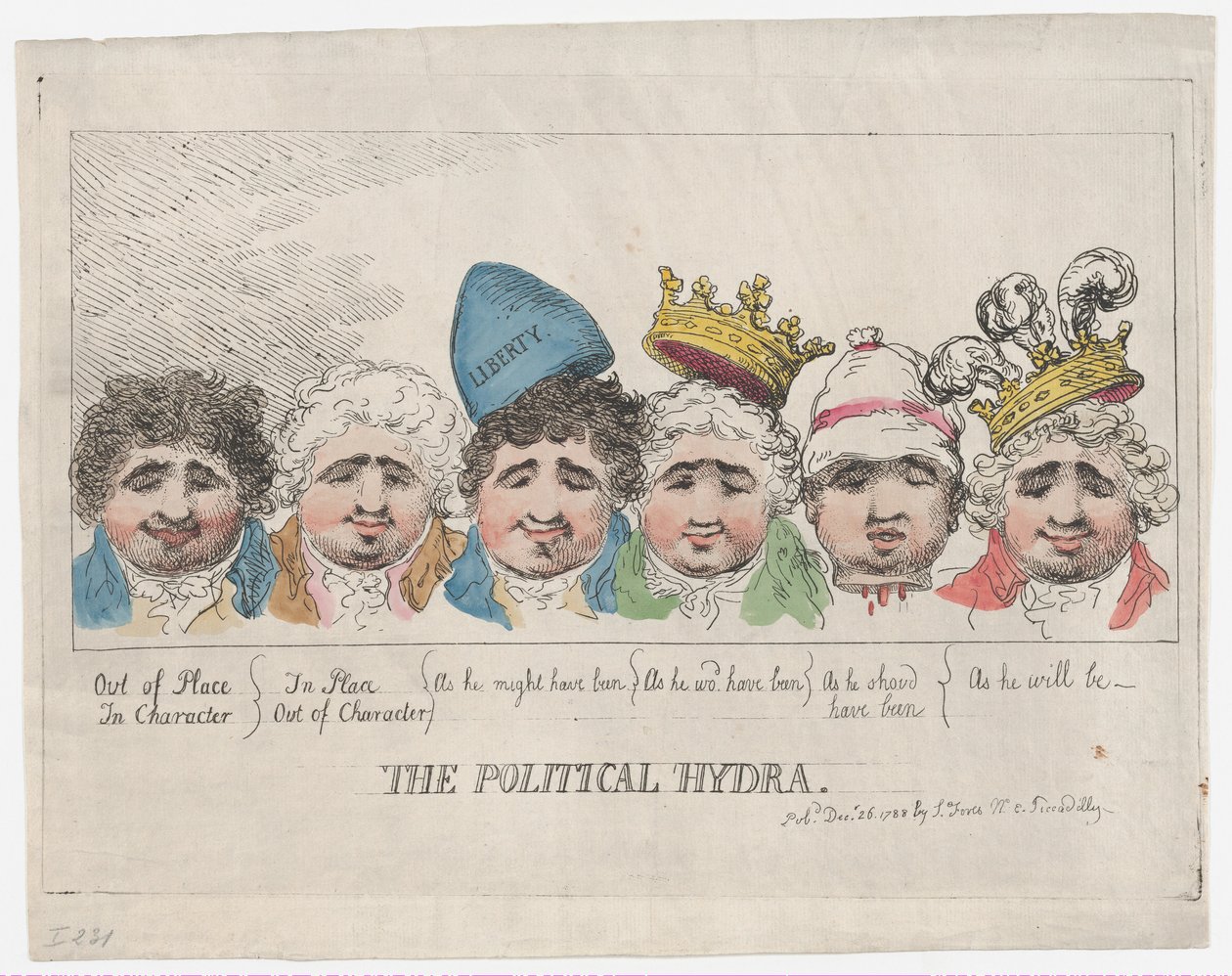 The Political Hydra by Thomas Rowlandson
