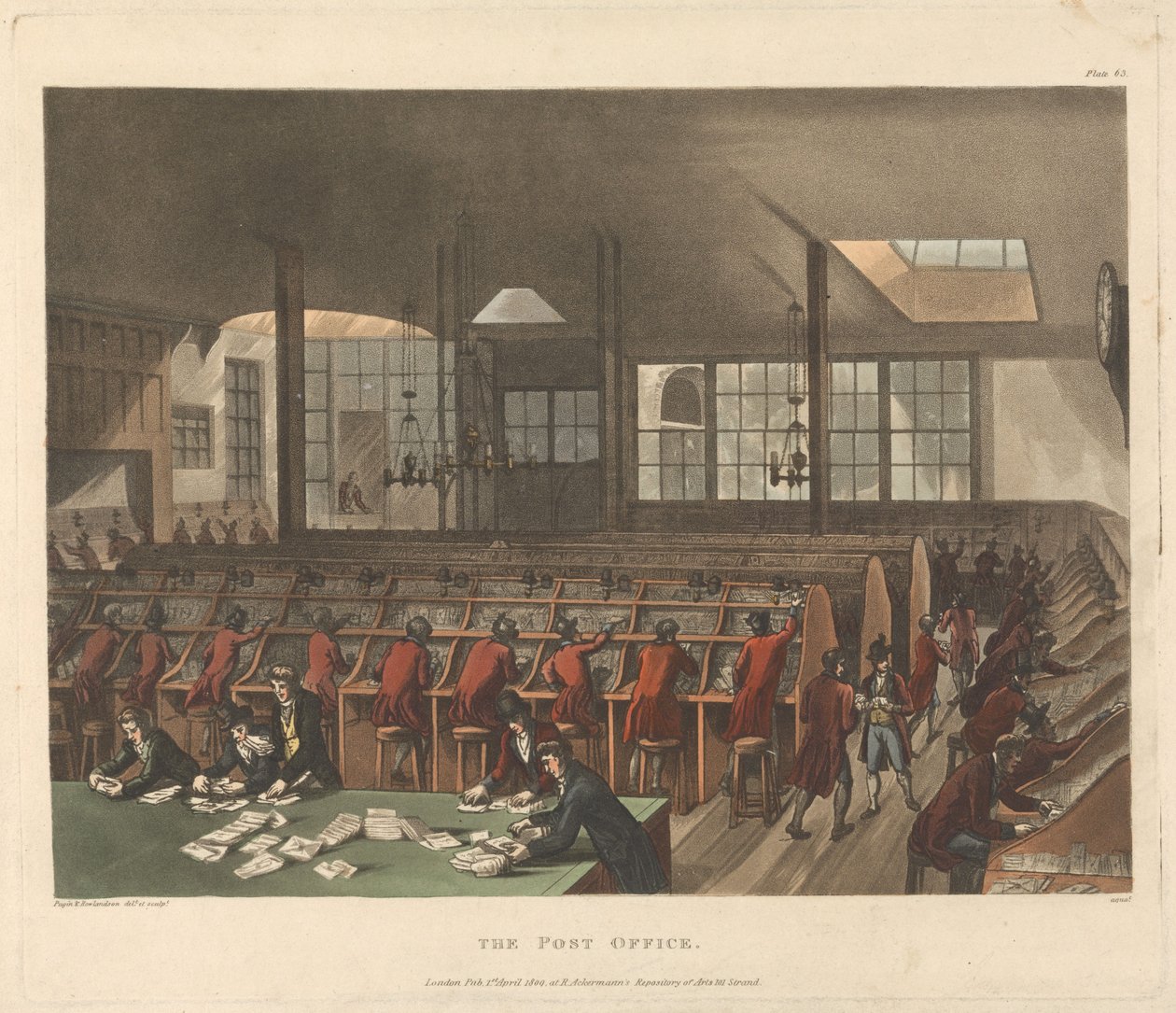 The Post Office by Thomas Rowlandson