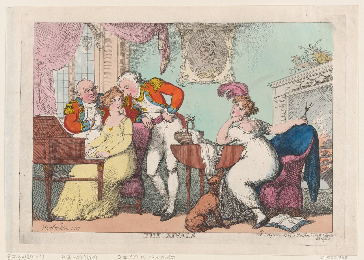 The Rivals by Thomas Rowlandson