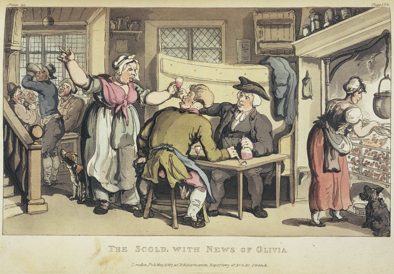 The Scold with news of Olivia, from 