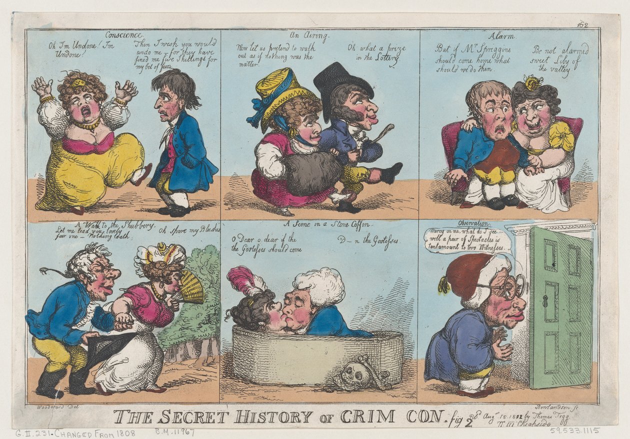 The Secret History of Crim Con, Fig. 2 by Thomas Rowlandson
