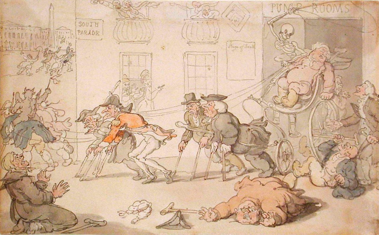 The Stage of Death by Thomas Rowlandson