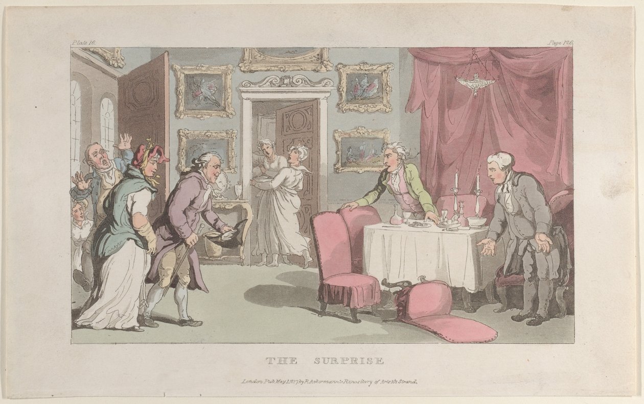 The Surprise, from The Vicar of Wakefield by Thomas Rowlandson