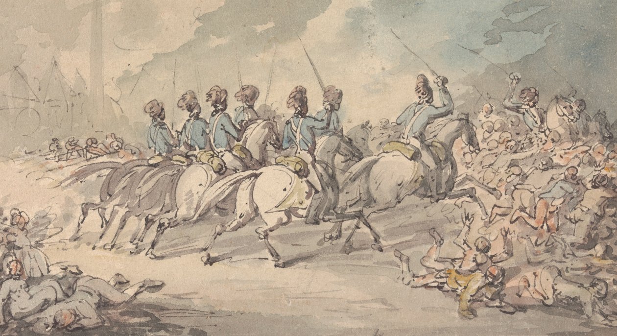 The Surrey Fencibles Dispersing the Rioters in St George