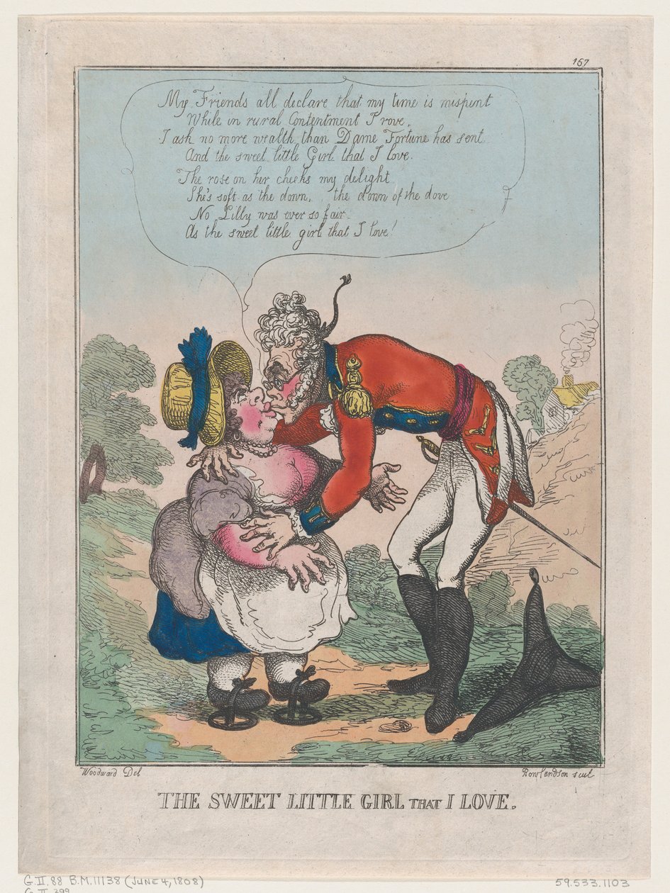 The Sweet Little Girl That I Love by Thomas Rowlandson
