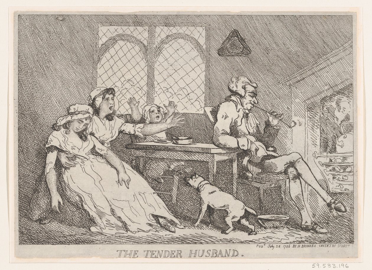 The Tender Husband by Thomas Rowlandson