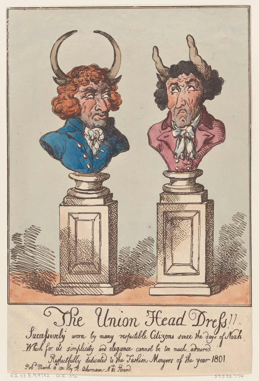 The Union Head Dress!! by Thomas Rowlandson
