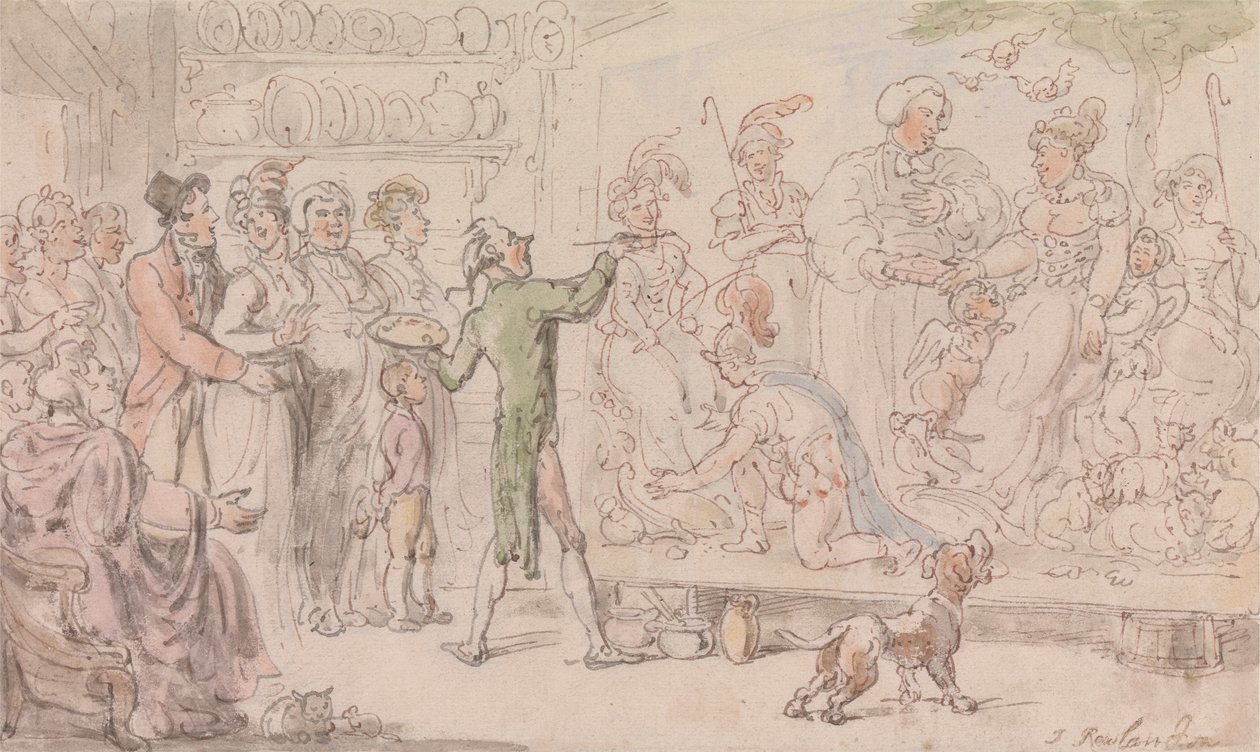 The Vicar of Wakefield: The Family Picture by Thomas Rowlandson