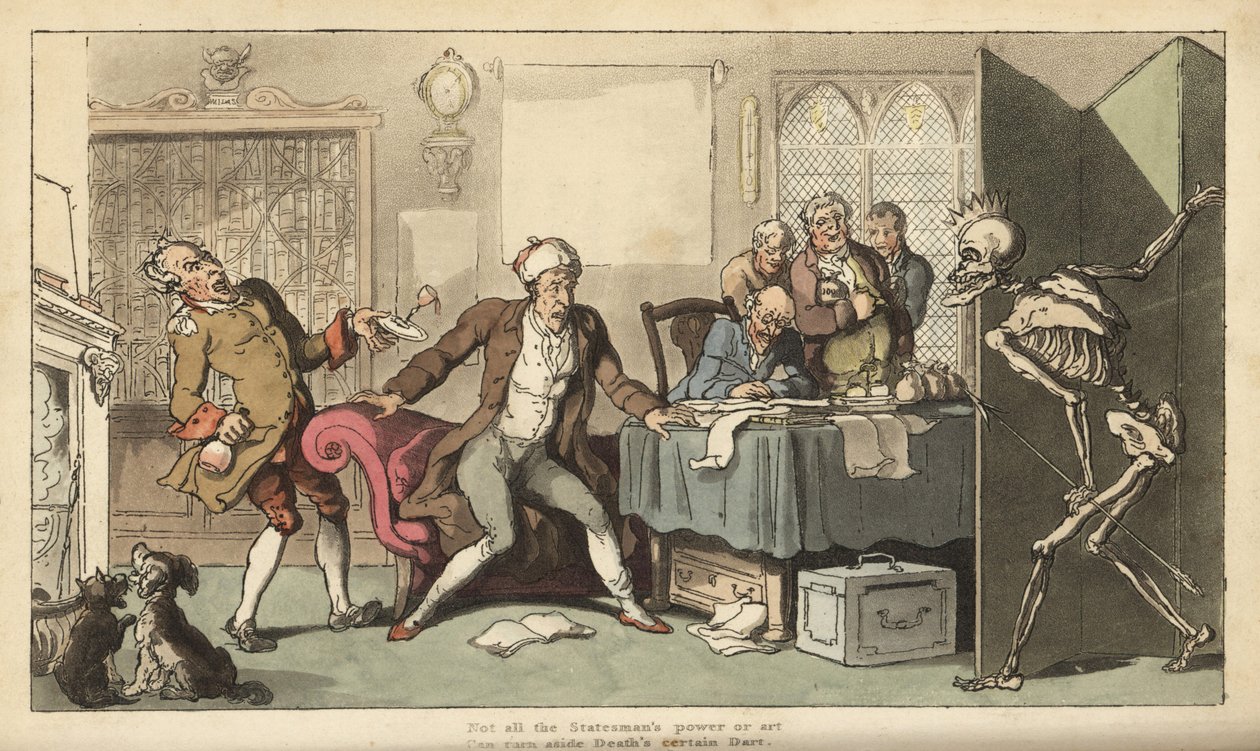 The Statesman in His Office by Thomas Rowlandson