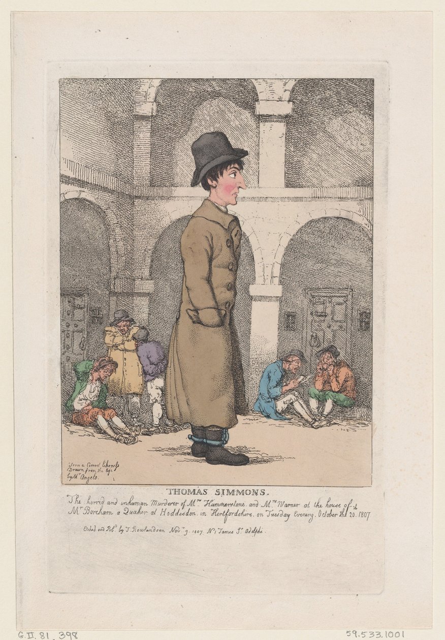Thomas Simmons by Thomas Rowlandson