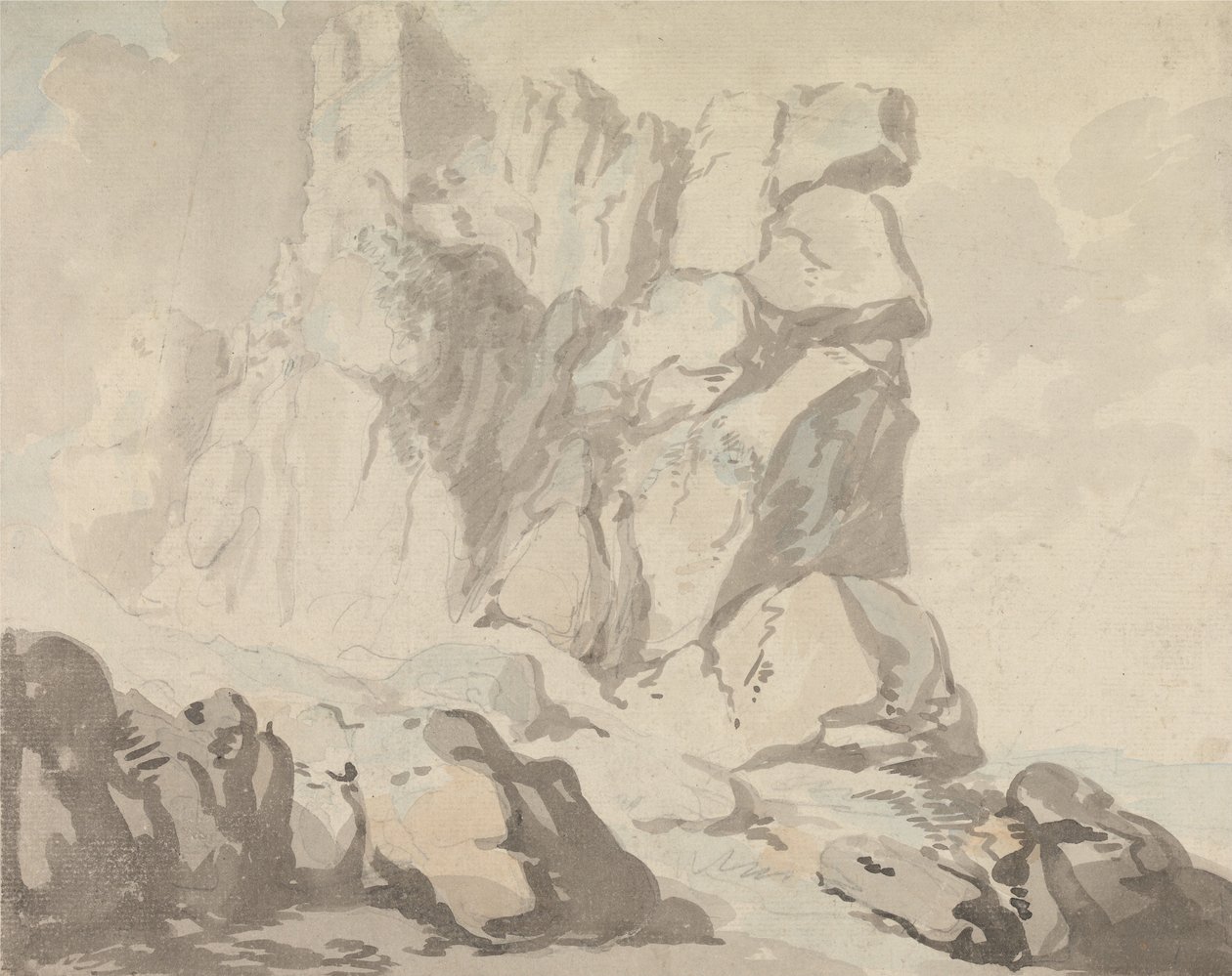Tintagel Castle by Thomas Rowlandson