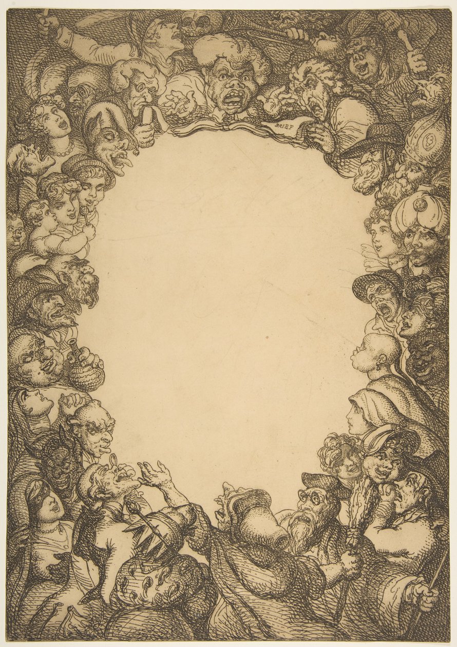 Title Page, The Caricature Magazine, or Mirror of Mirth by Thomas Rowlandson