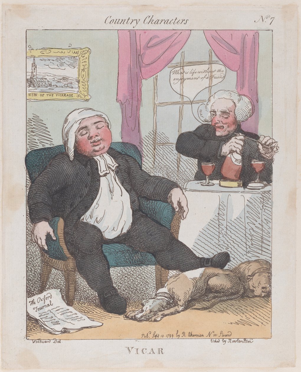 Vicar, September 10, 1799 by Thomas Rowlandson