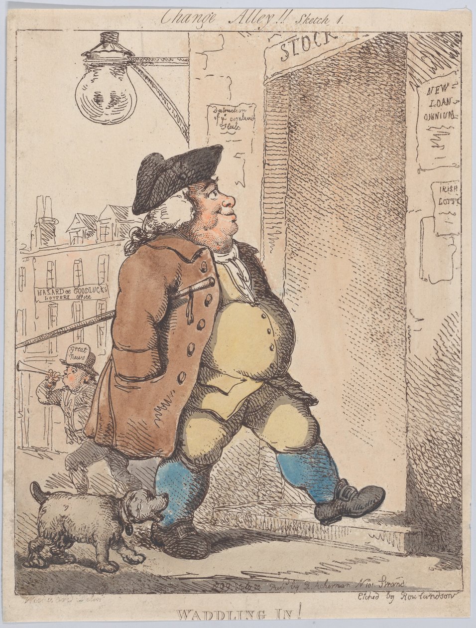 Waddling In!, August 1, 1799 by Thomas Rowlandson