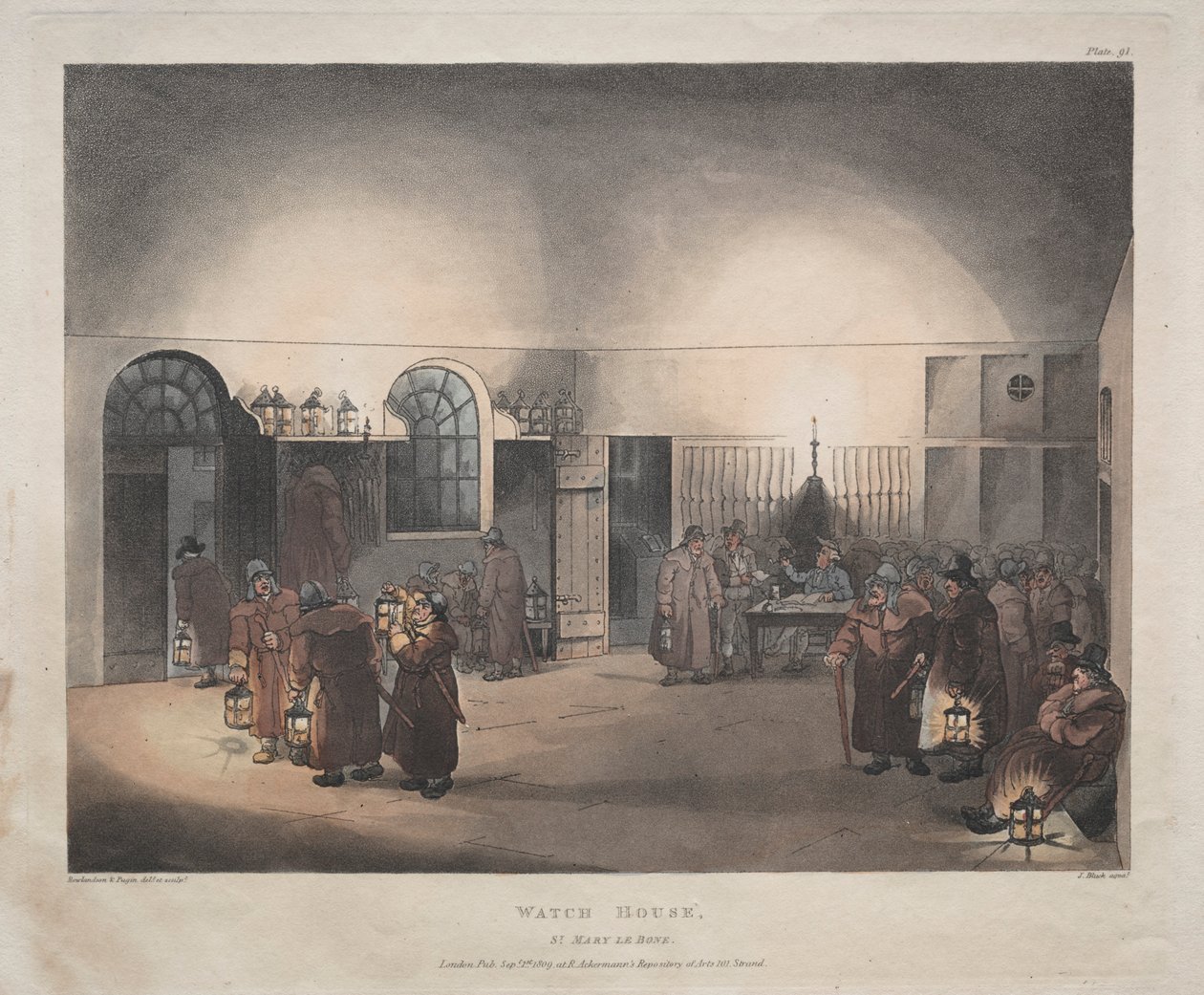 Watch House, St. Mary Le Boue by Thomas Rowlandson