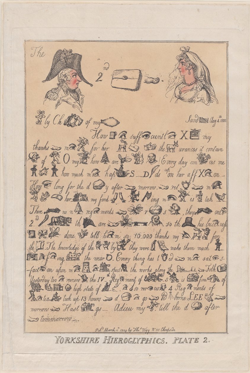 Yorkshire Hieroglyphics, Plate 2 by Thomas Rowlandson