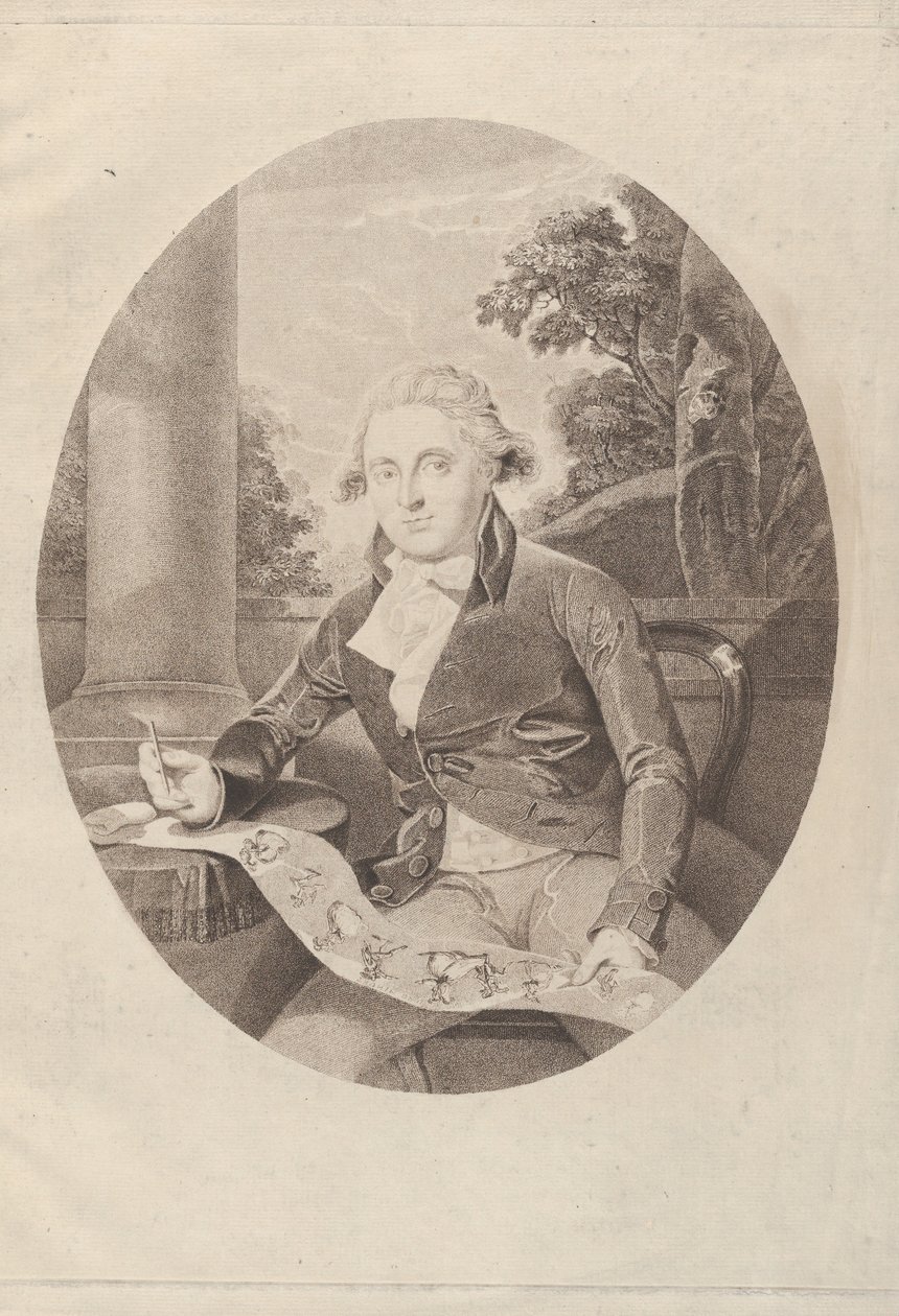 Henry William Bunbury Drawing his Long Minuet by Thomas Ryder