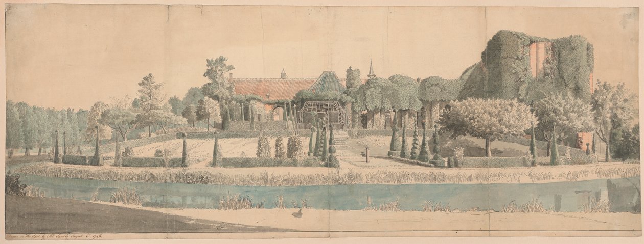 View of a Garden by Thomas Sandby