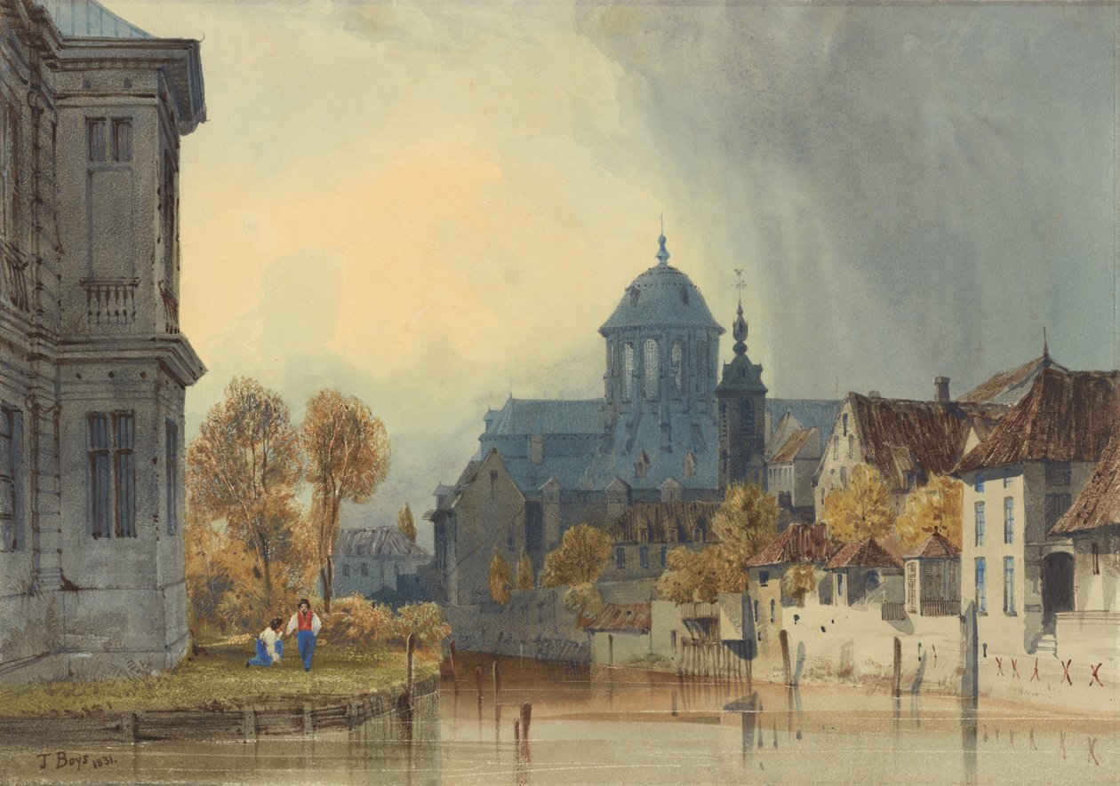 A View of the Church of Our Lady of Hanswijk, Mechelen (Malines), Belgium by Thomas Shotter Boys