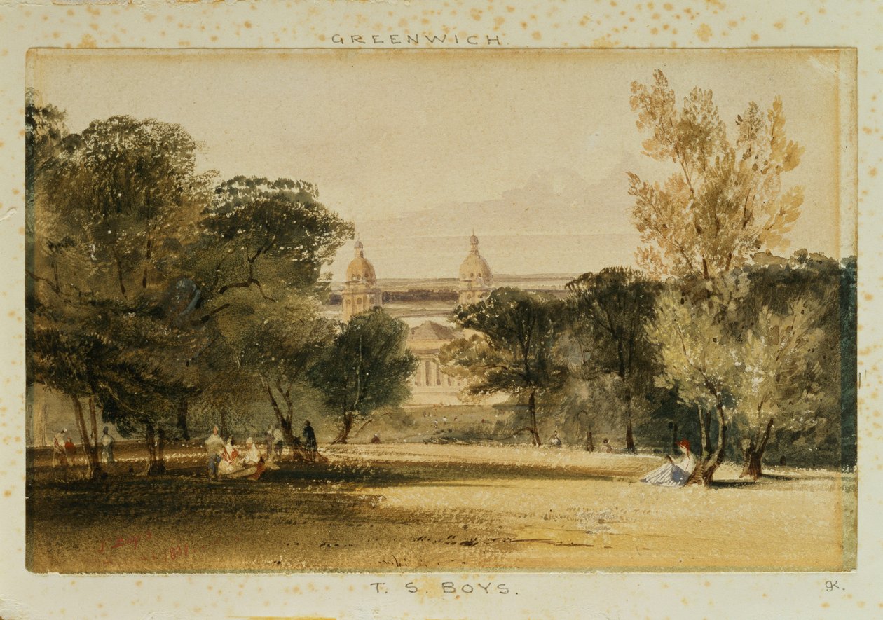 Greenwich Hospital from the Park, 1830 by Thomas Shotter Boys