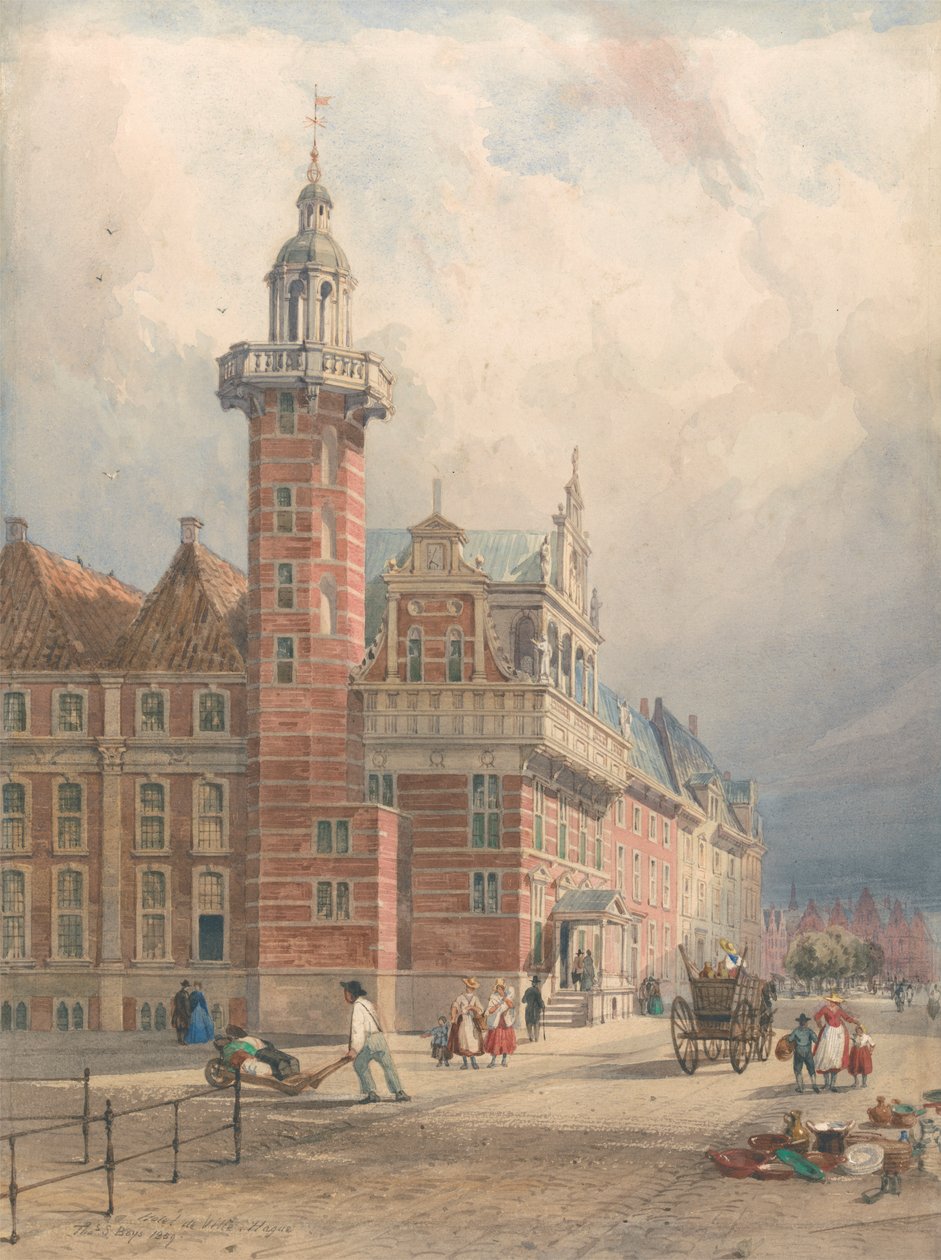 Hotel de Ville, Hague by Thomas Shotter Boys