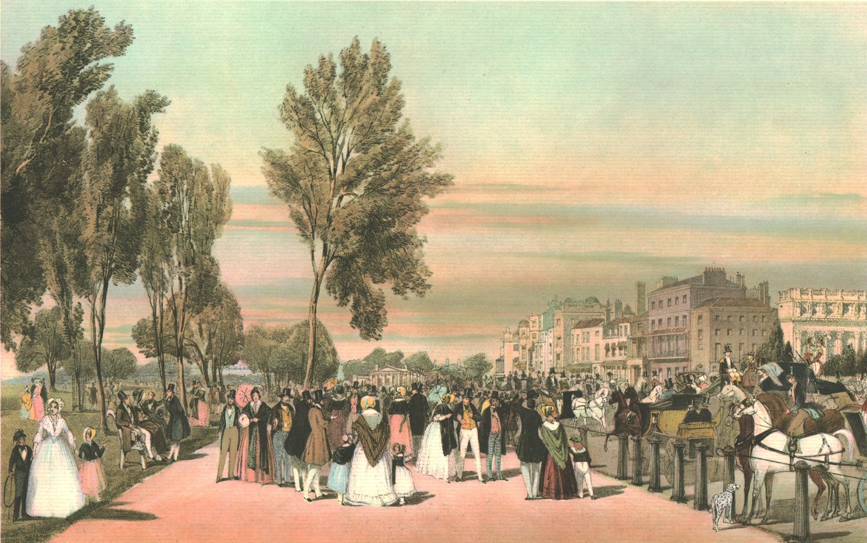 Hyde Park near Grosvenor Gate by Thomas Shotter Boys