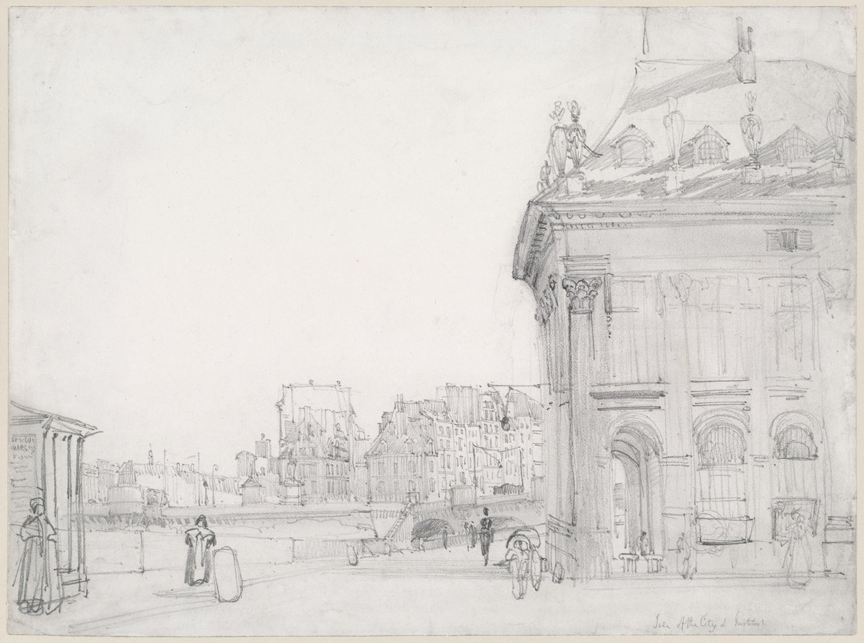 Île de la Cité from the Institut, Paris by Thomas Shotter Boys