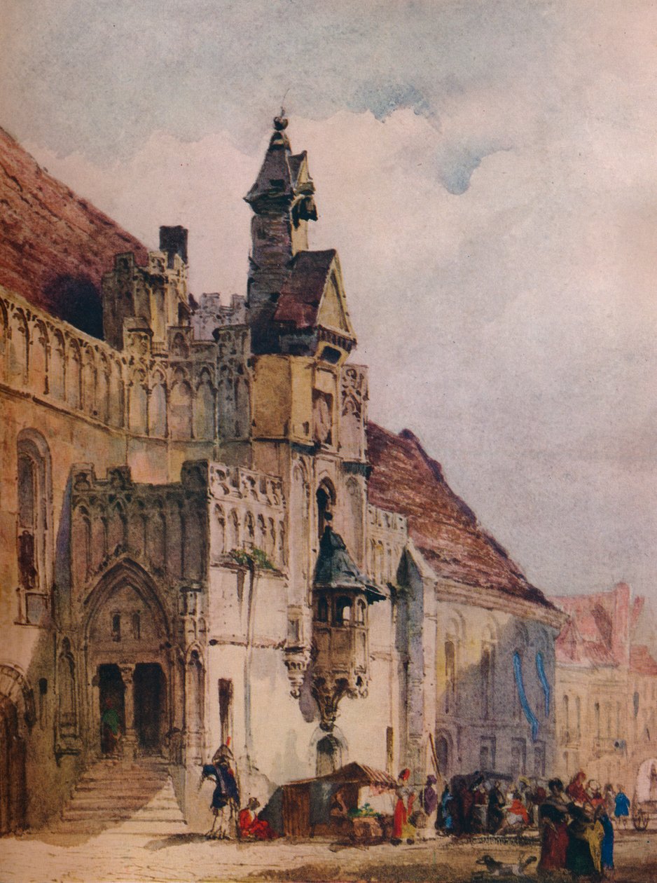 L hotel de Ville, St Omer by Thomas Shotter Boys
