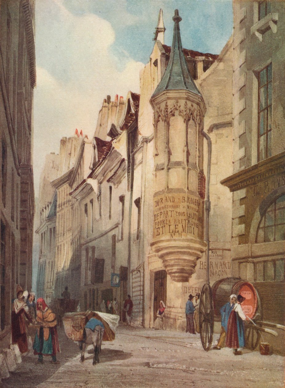 Paris Street Scene The House of Admiral Coligny by Thomas Shotter Boys