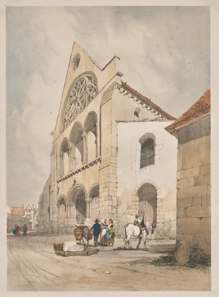 Picturesque Architecture in Paris, Ghent, Antwerp, Rouen: St. Andre, Chartres, France by Thomas Shotter Boys
