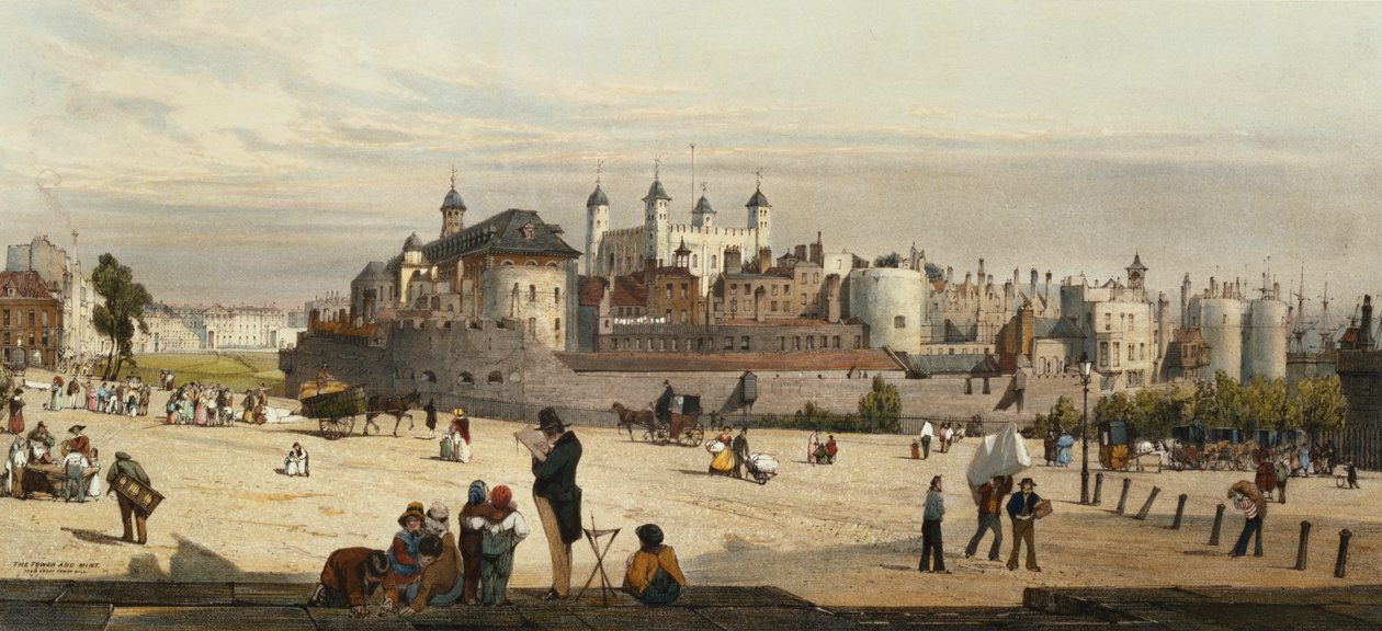 The Tower and Mint, from Great Tower Hill by Thomas Shotter Boys