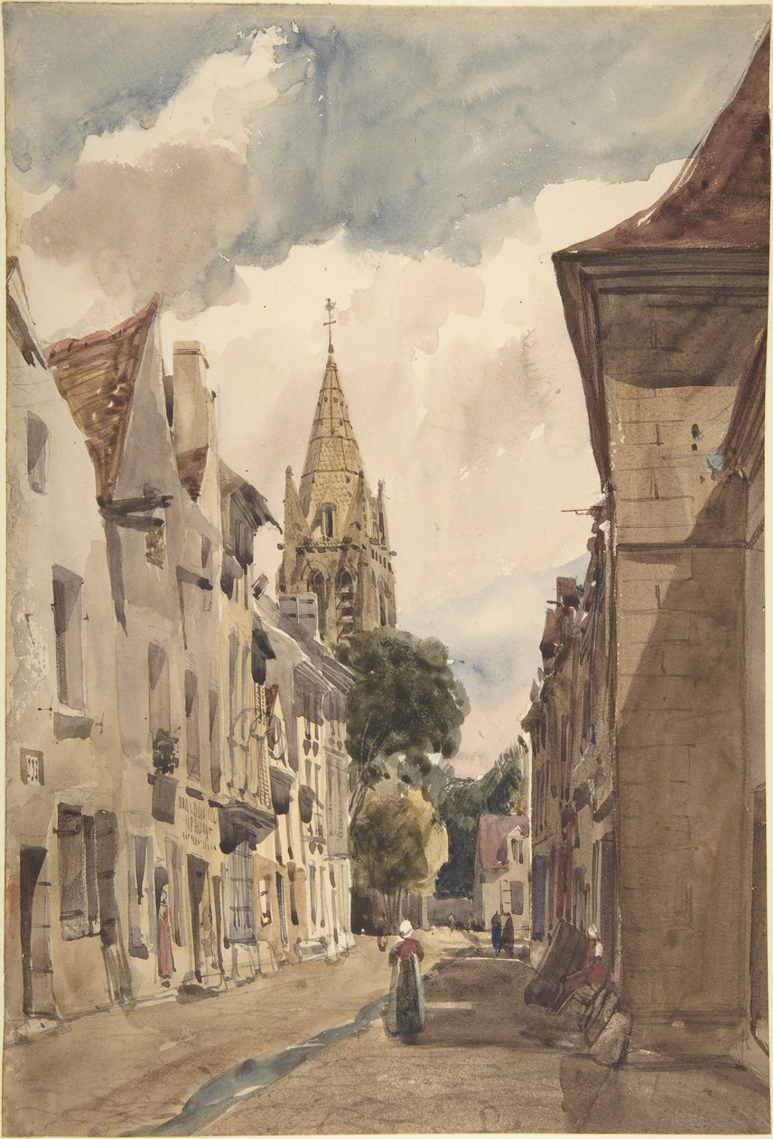 View of Issy (A Street in Issy-les-Moulineaux, Seine) by Thomas Shotter Boys