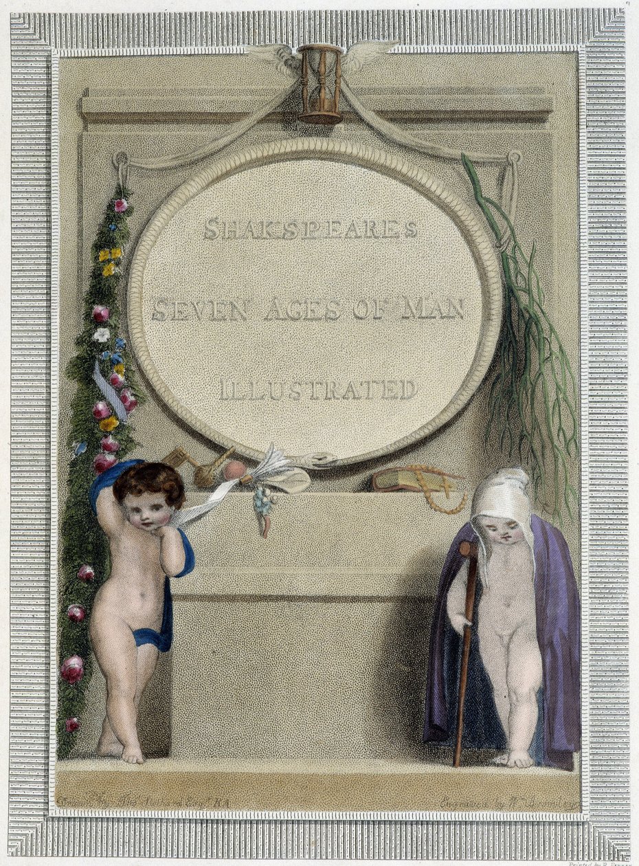 Shakespeare: The Seven Ages of Man, Frontispiece by Thomas Stothard