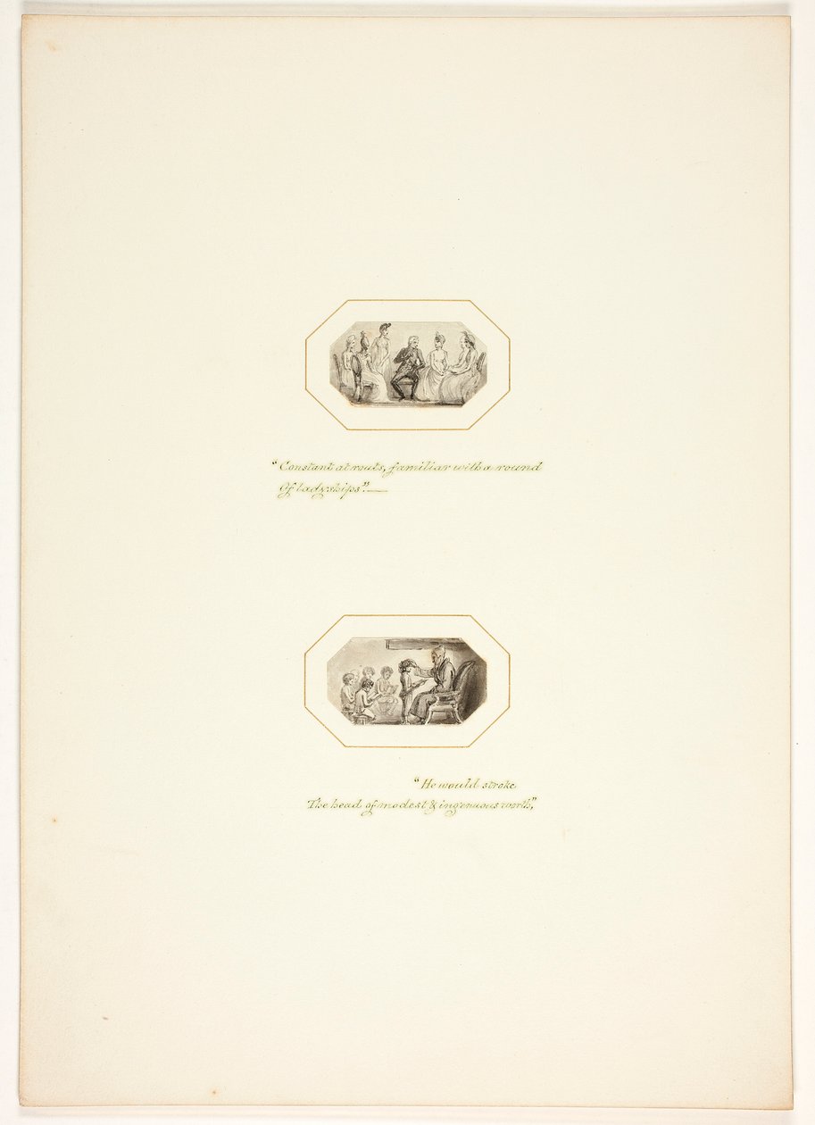Study for a Plate from The Task by Thomas Stothard