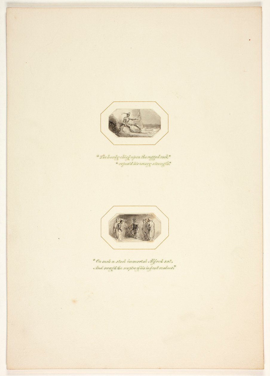 Study for a Plate from The Task by Thomas Stothard