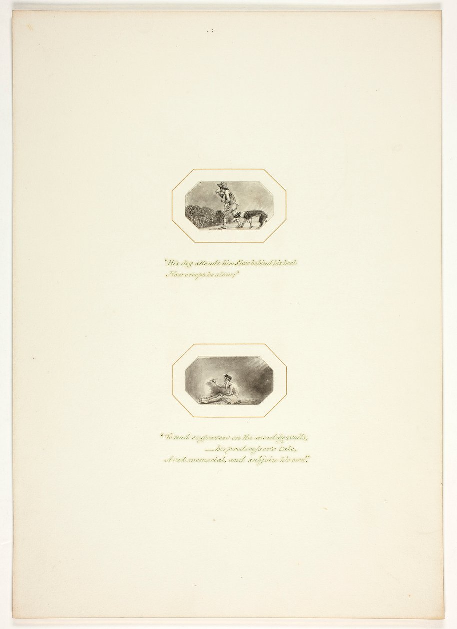 Study for a Plate from The Task by Thomas Stothard