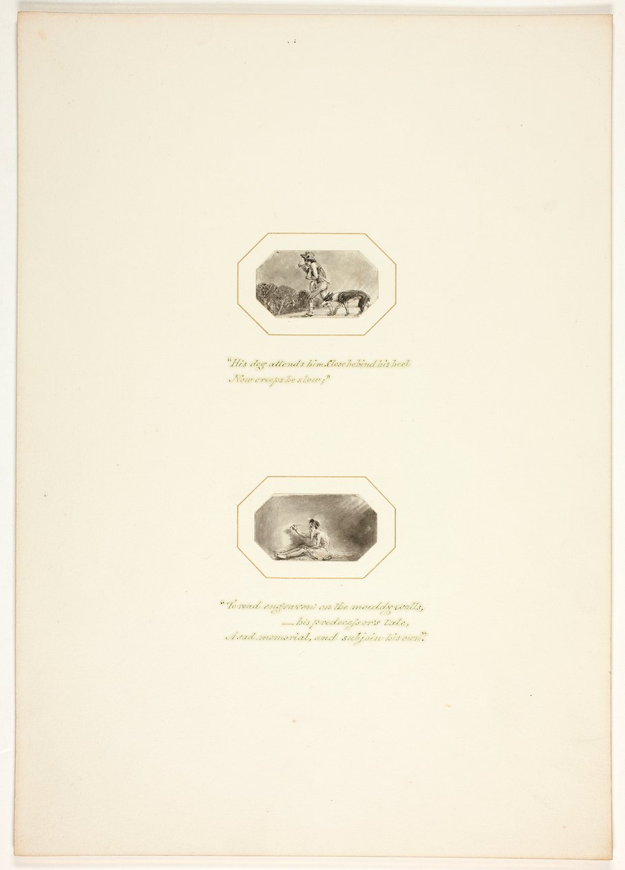 Study for a plate from The Task by Thomas Stothard