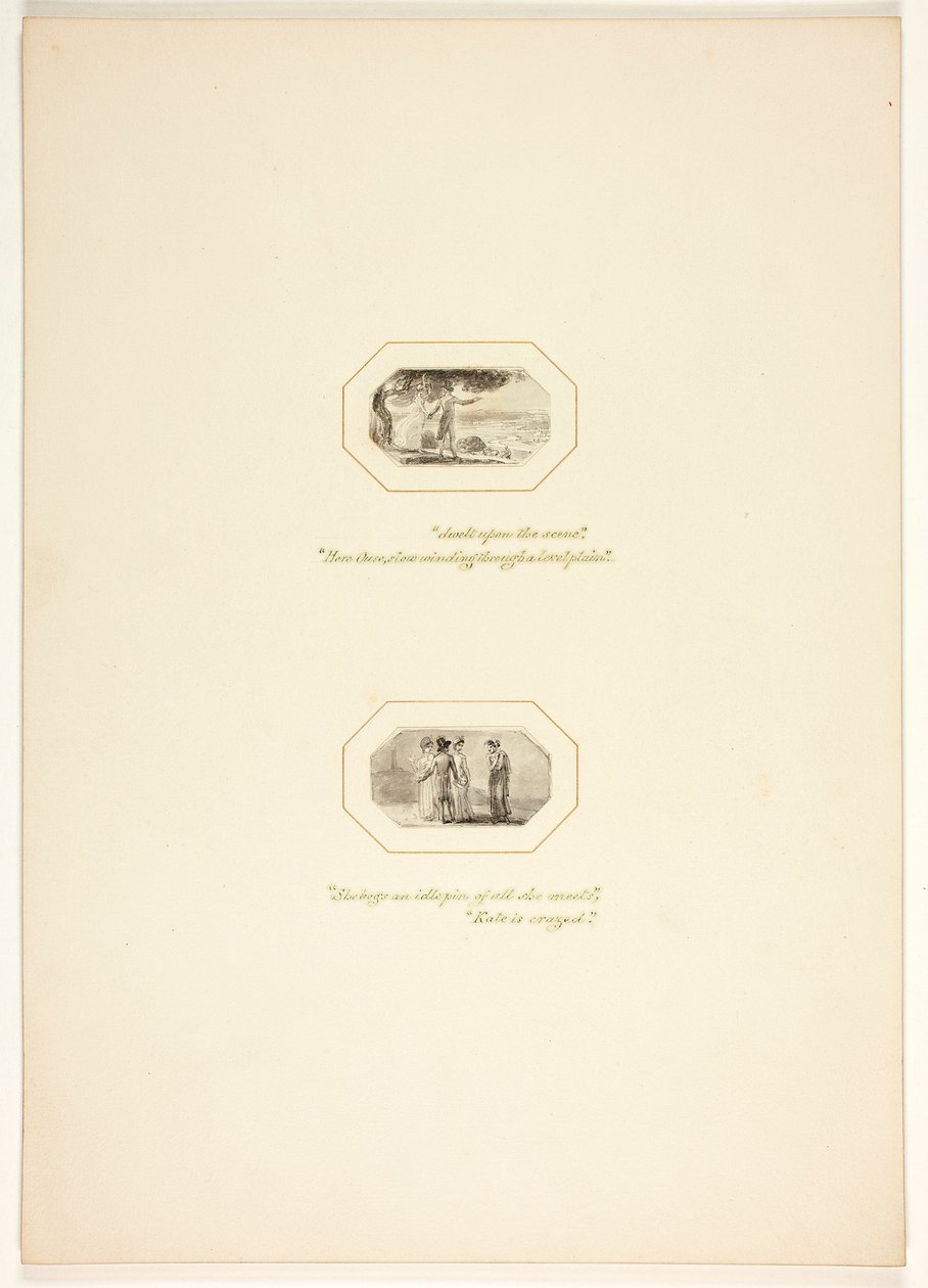 Study for a Plate from The Task by Thomas Stothard