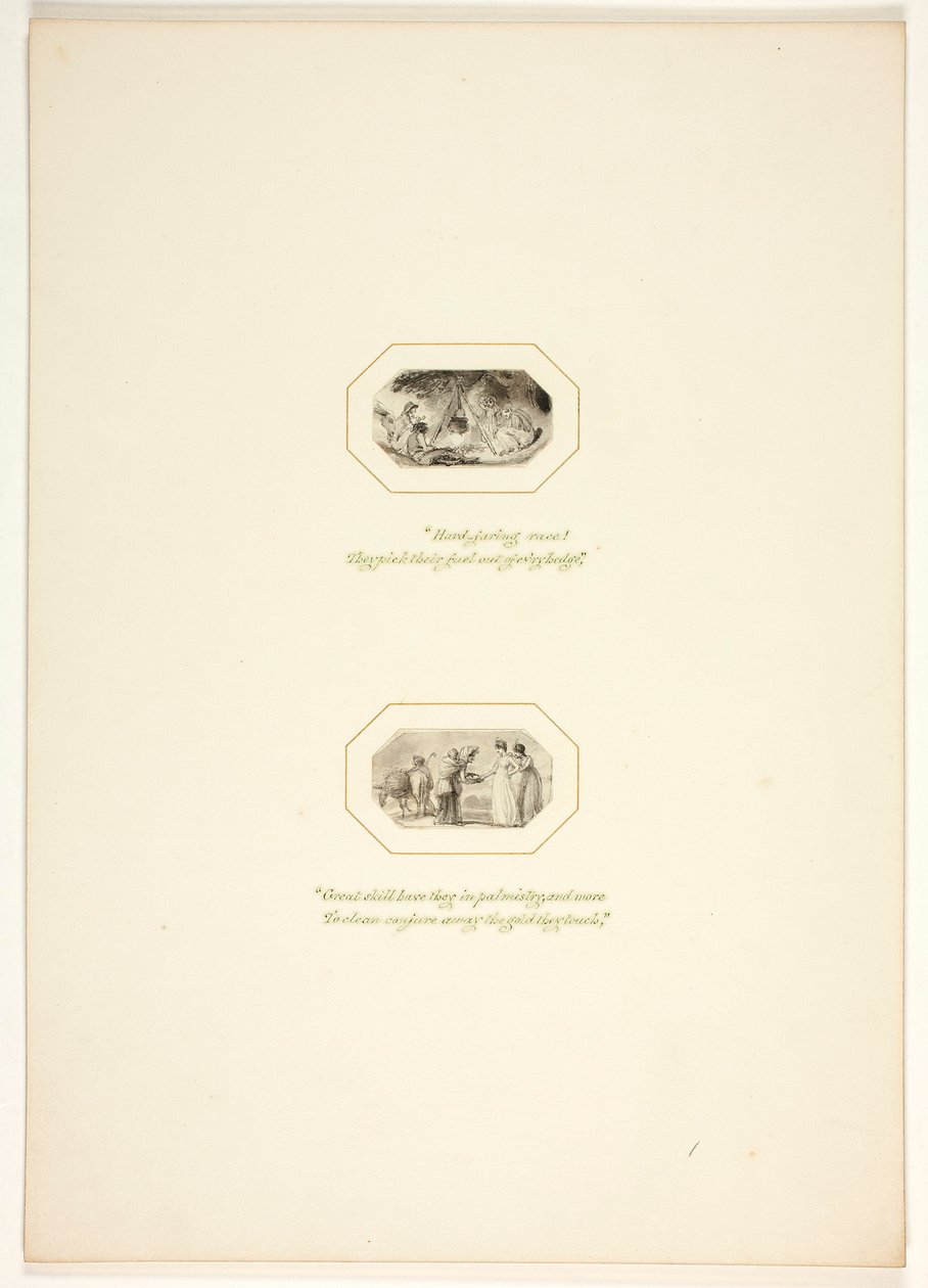 Study for a Plate from The Task by Thomas Stothard