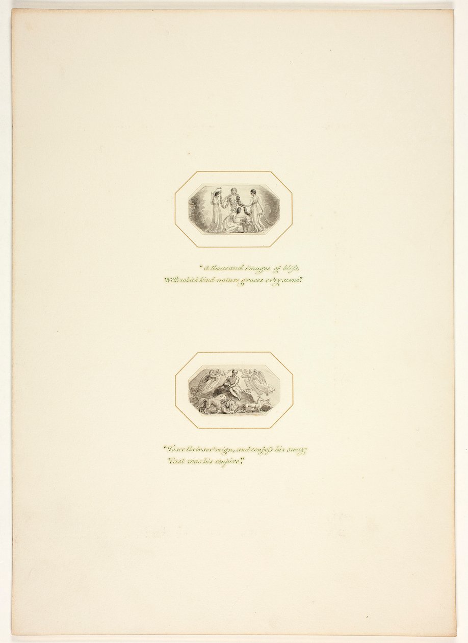 Study for a Plate from The Task by Thomas Stothard