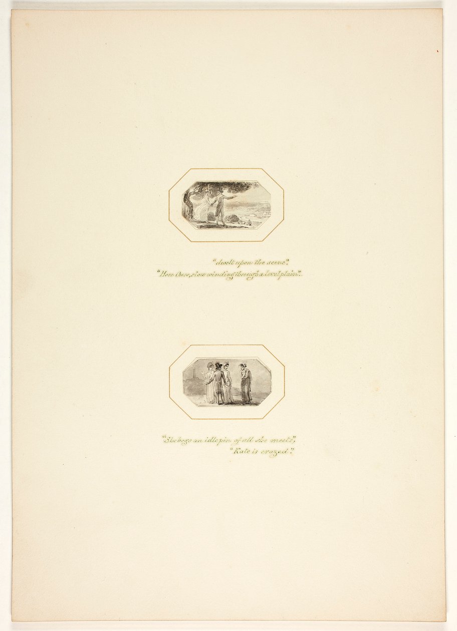 Study for a Plate from The Task by Thomas Stothard