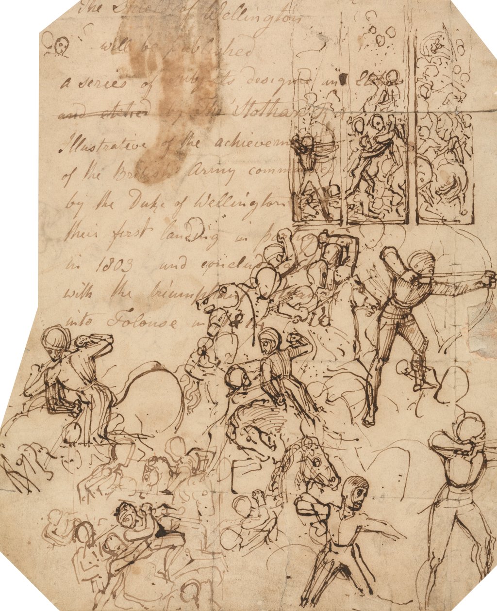 Study for the Wellington Shield by Thomas Stothard
