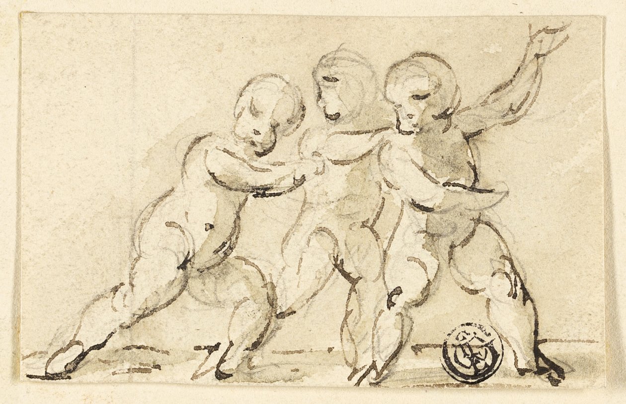 Three Putti at Play by Thomas Stothard