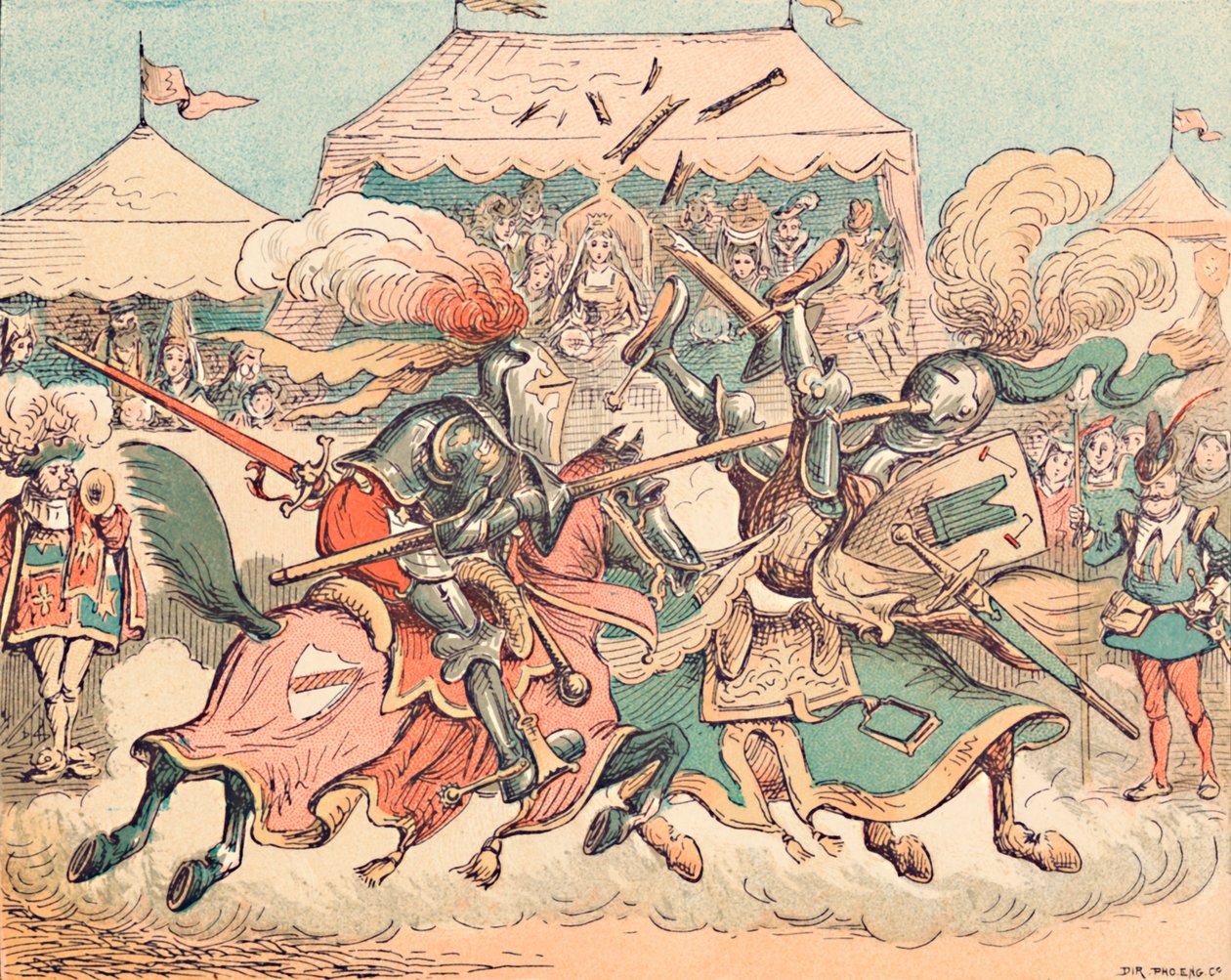 A Tournament in the Middle Ages, c1884 by Thomas Strong Seccombe